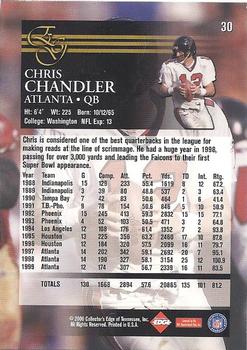 2000 Collector's Edge EG #30 Chris Chandler Back