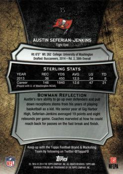 2014 Bowman Sterling #35 Austin Seferian-Jenkins Back