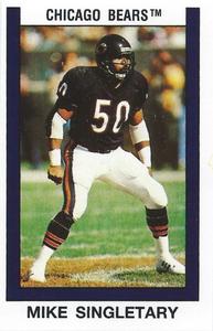 1989 Panini Stickers (UK) #27 Mike Singletary Front