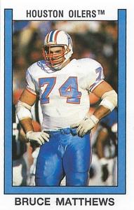 1989 Panini Stickers (UK) #284 Bruce Matthews Front