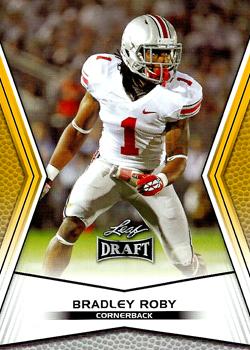 2014 Leaf Draft - Gold #9 Bradley Roby Front
