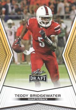 2014 Leaf Draft - Gold #TB1 Teddy Bridgewater Front