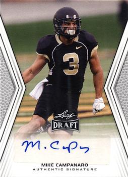 2014 Leaf Draft - Autographs #A-MC1 Michael Campanaro Front