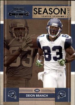2008 Playoff Contenders #87 Deion Branch Front