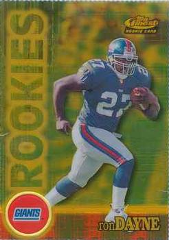 2000 Finest - Gold Refractors #128 Ron Dayne Front