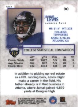 2000 Topps Gold Label - Class 2 #90 Jamal Lewis Back