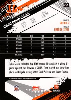 2009 Score #59 Chad Ochocinco Back