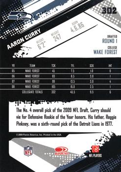 2009 Score #302 Aaron Curry Back