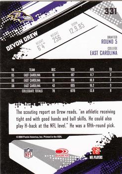 2009 Score #331 Davon Drew Back