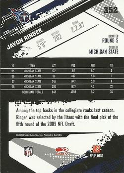 2009 Score #352 Javon Ringer Back