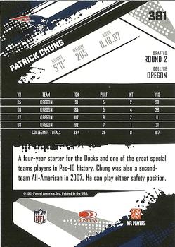 2009 Score #381 Patrick Chung Back