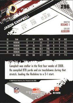 2009 Score Inscriptions #296 Jason Campbell Back