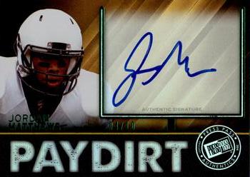 2014 Press Pass Showbound - Paydirt Green #PDJM2 Jordan Matthews Front