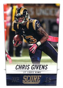 2014 Score #204 Chris Givens Front