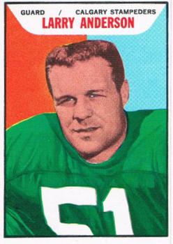 1965 Topps CFL #16 Larry Anderson Front