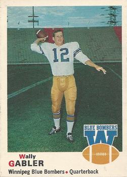 1970 O-Pee-Chee CFL #61 Wally Gabler Front