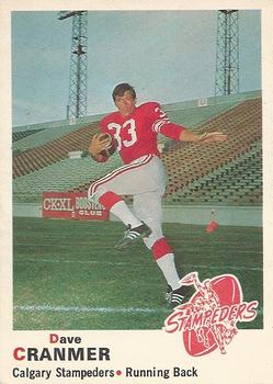 1970 O-Pee-Chee CFL #93 Dave Cranmer Front