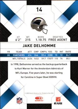 2009 Donruss Threads #14 Jake Delhomme Back