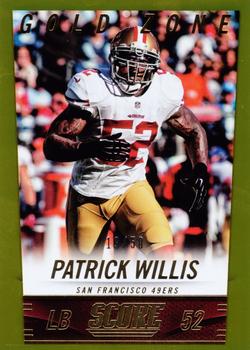 2014 Score - Gold Zone #192 Patrick Willis Front