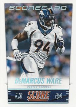 2014 Score - Scorecard #70 DeMarcus Ware Front