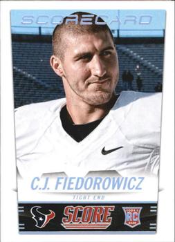 2014 Score - Scorecard #346 C.J. Fiedorowicz Front