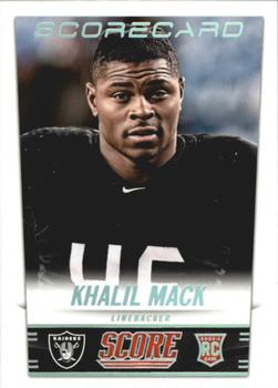 2014 Score - Scorecard #393 Khalil Mack Front