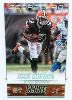 2014 Score - Scorecard #53 Josh Gordon Front
