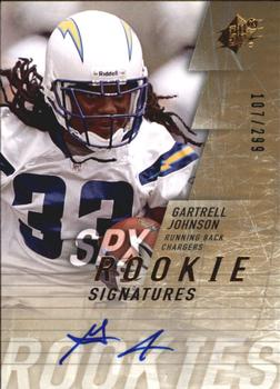 2009 SPx #127 Gartrell Johnson Front