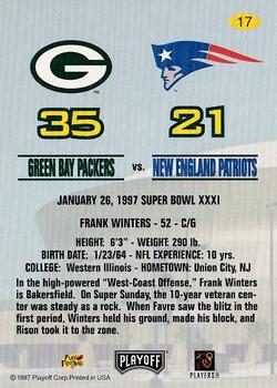 1997 Playoff Green Bay Packers Super Sunday #17 Frank Winters Back