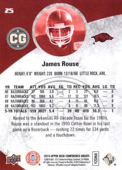 2014 Upper Deck Conference Greats #25 James Rouse Back
