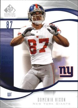 2009 SP Signature #86 Domenik Hixon Front