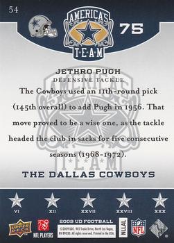 2009 Upper Deck America's Team #54 Jethro Pugh Back