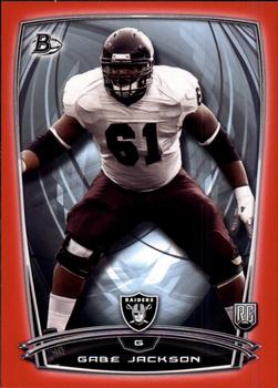 2014 Bowman - Rookies Red #17 Gabe Jackson Front