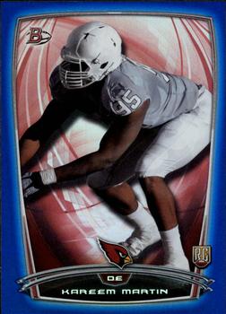 2014 Bowman - Rookies Rainbow Blue #49 Kareem Martin Front