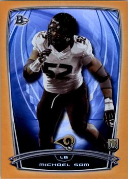 2014 Bowman - Rookies Rainbow Orange #24 Michael Sam Front