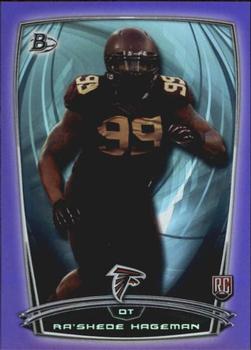 2014 Bowman - Rookies Rainbow Purple #80 Ra’Shede Hageman Front