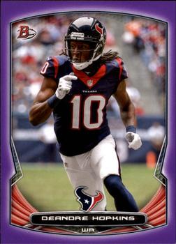 2014 Bowman - Veterans Purple #51 DeAndre Hopkins Front