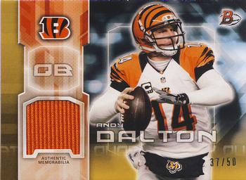 2014 Bowman - Relics Gold #1 Andy Dalton Front