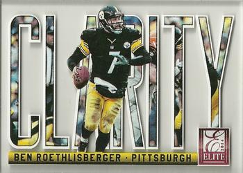 2014 Panini Elite - Clarity #10 Ben Roethlisberger Front