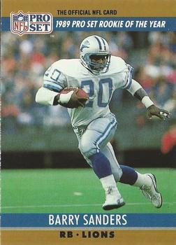 1990 Pro Set FACT Cincinnati #1 Barry Sanders Front