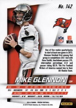 2014 Panini Prizm #142 Mike Glennon Back