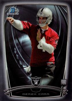 2014 Bowman Chrome #135 Derek Carr Front