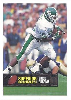 1994 Superior Rookies - Samples #11 Brice Abrams Front