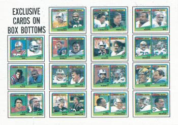 1988 Topps - Wax Box Bottom Panels Singles #P Checklist Front