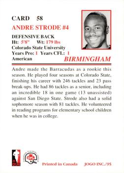1995 JOGO #58 Andre Strode Back