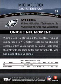 2009 Topps Unique #37 Michael Vick Back