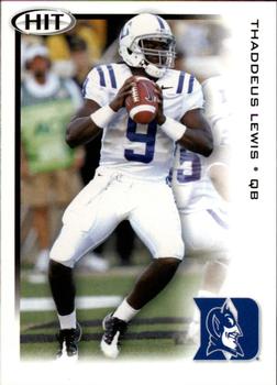 2010 SAGE HIT #9 Thaddeus Lewis Front