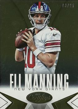 2014 Panini Certified - Gold #63 Eli Manning Front