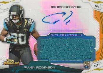 2014 Finest - Jumbo Jersey Autographs Refractors #AJR-AR Allen Robinson Front