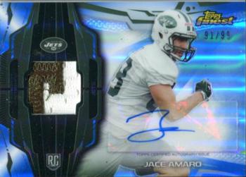 2014 Finest - Rookie Patch Autographs Blue Refractors #RAP-JA Jace Amaro Front